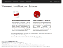 Tablet Screenshot of multimarkdown.com